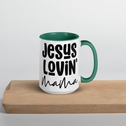 Jesus Lovin' Mama Mug with Color Inside (Multiple Sizes Available)