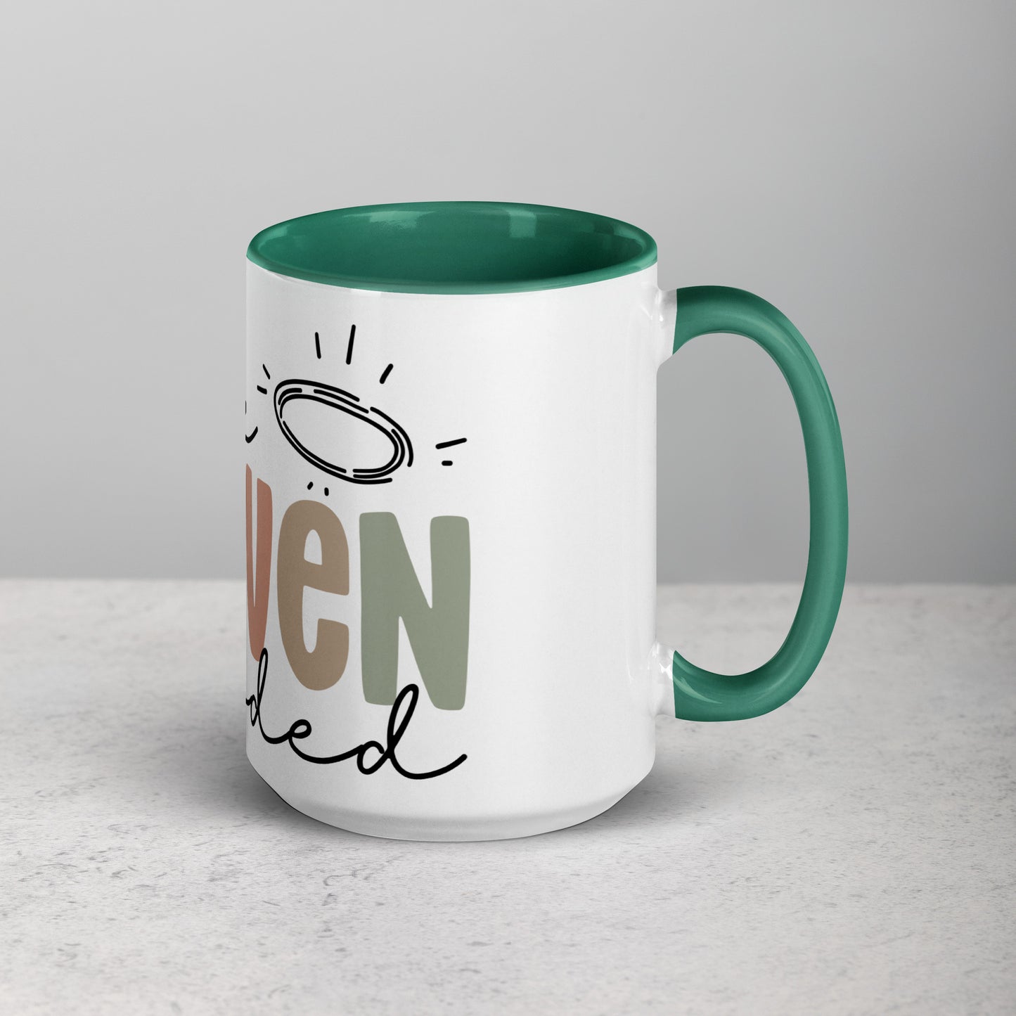 Make Heaven Crowded Mug with Color Inside (Multiple Sizes Available)