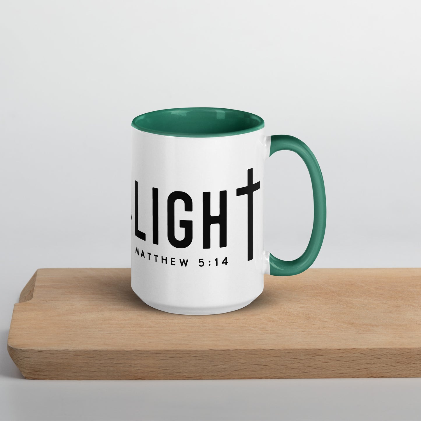 Be the Light Matthew 5:14 Contrast Color Mug (Many Colors Available)