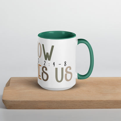 Oh How He Loves Us Mug with Color Inside