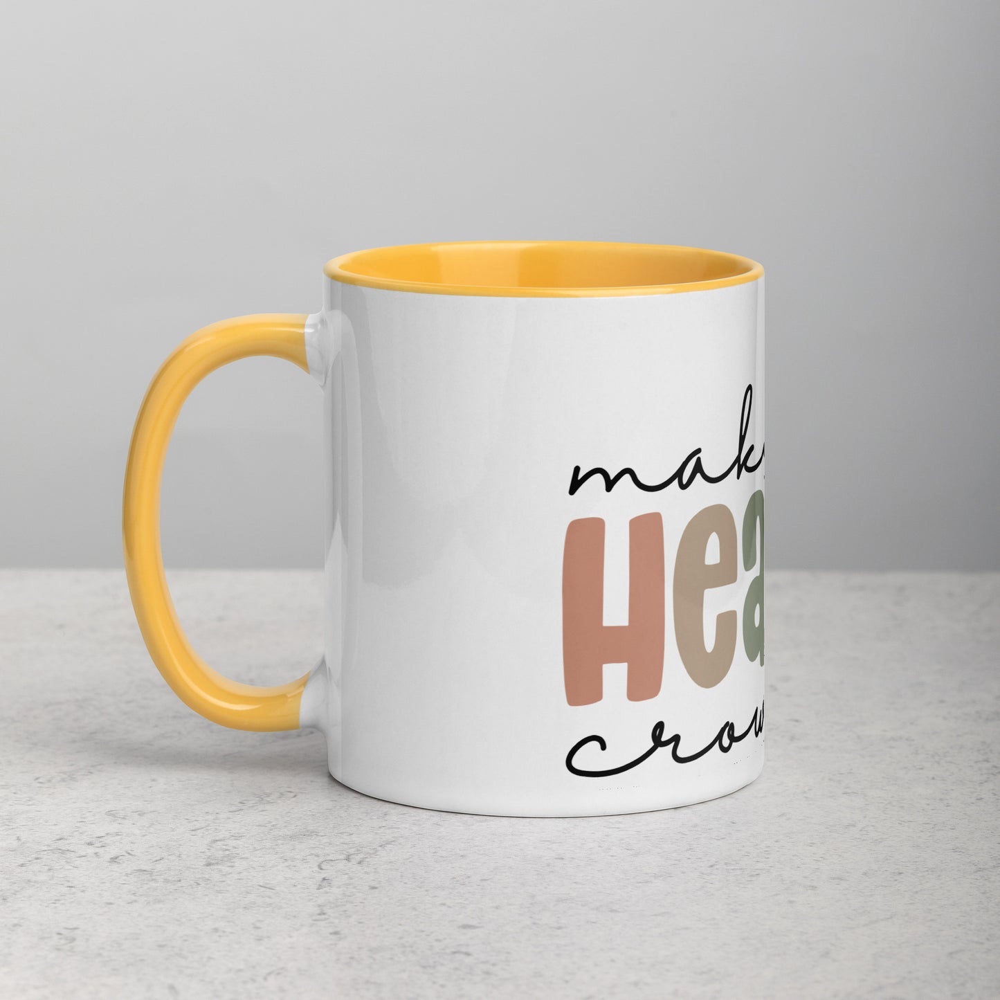 Make Heaven Crowded Mug with Color Inside (Multiple Sizes Available)