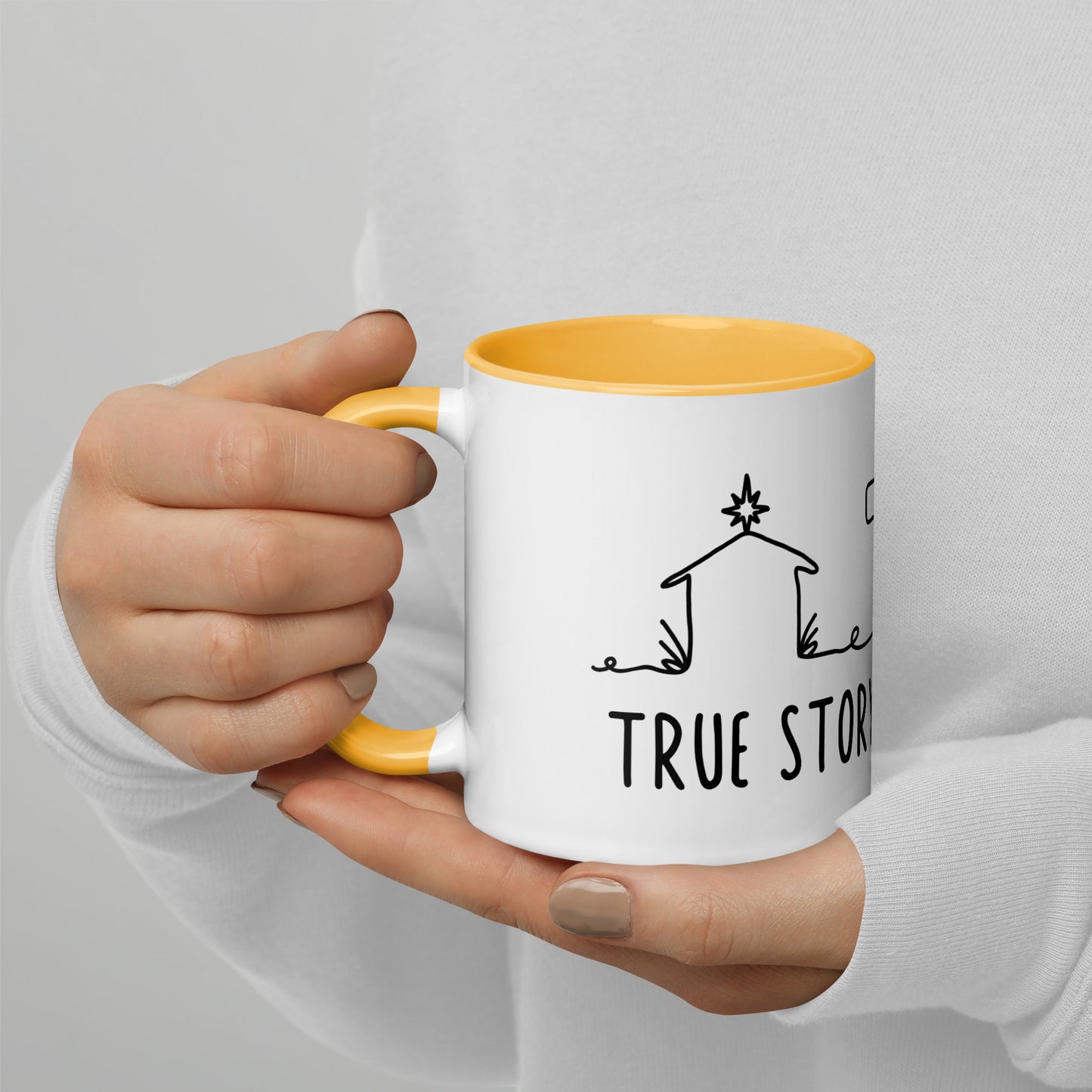 This is a True Story Mug with Color Inside