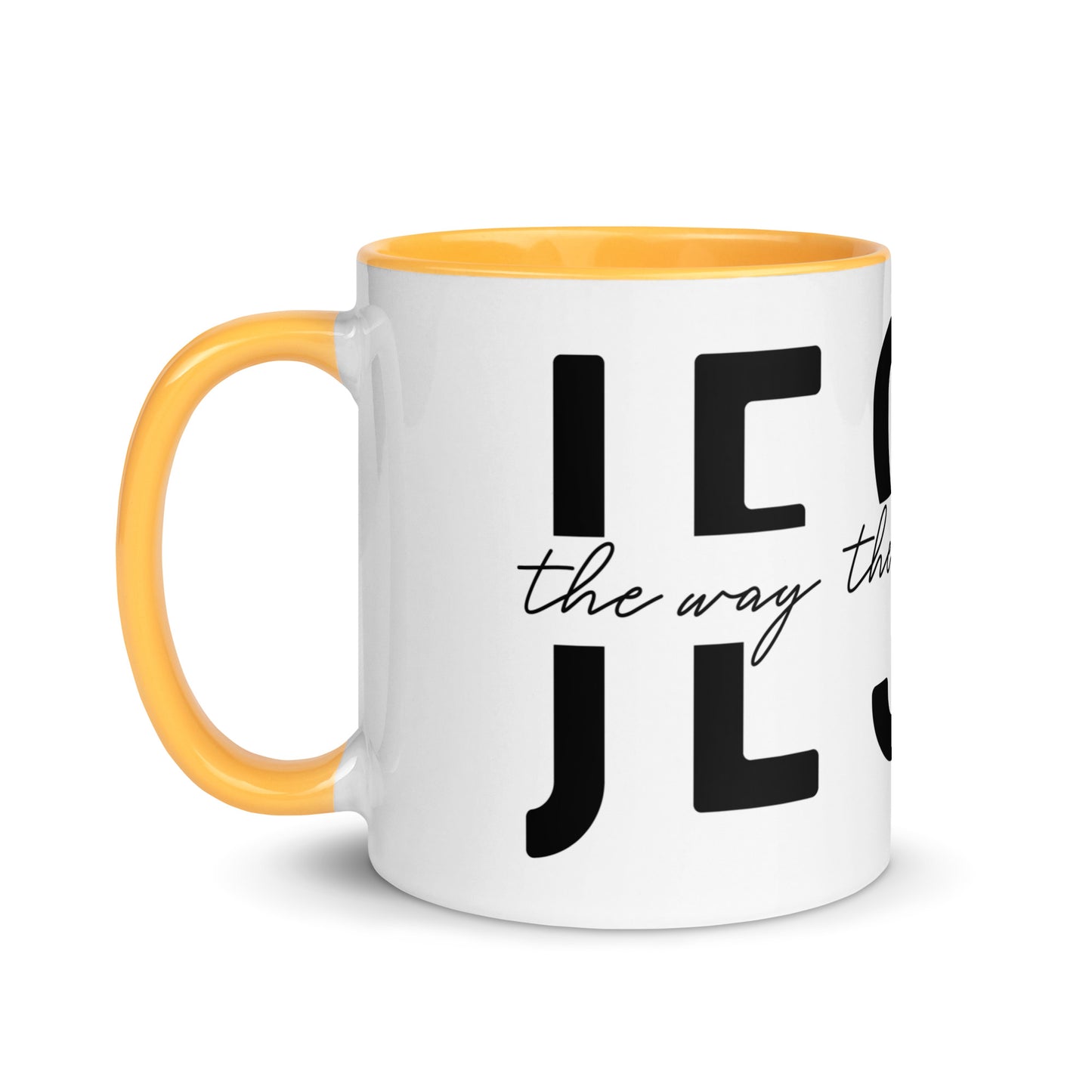 Jesus the Way the Truth the Life Mug with Color Inside