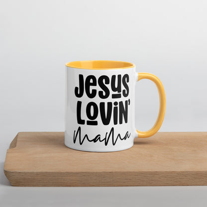 Jesus Lovin' Mama Mug with Color Inside (Multiple Sizes Available)