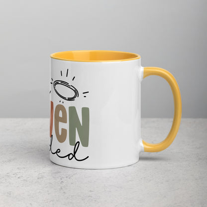 Make Heaven Crowded Mug with Color Inside (Multiple Sizes Available)