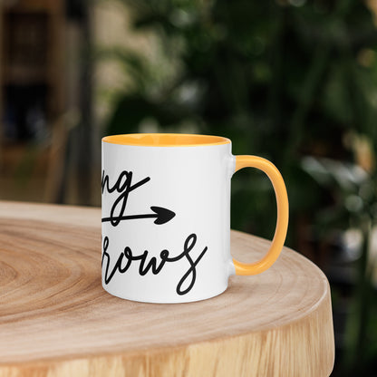 Raising Arrows Mug with Color Inside (Multiple Sizes & Colors Available)