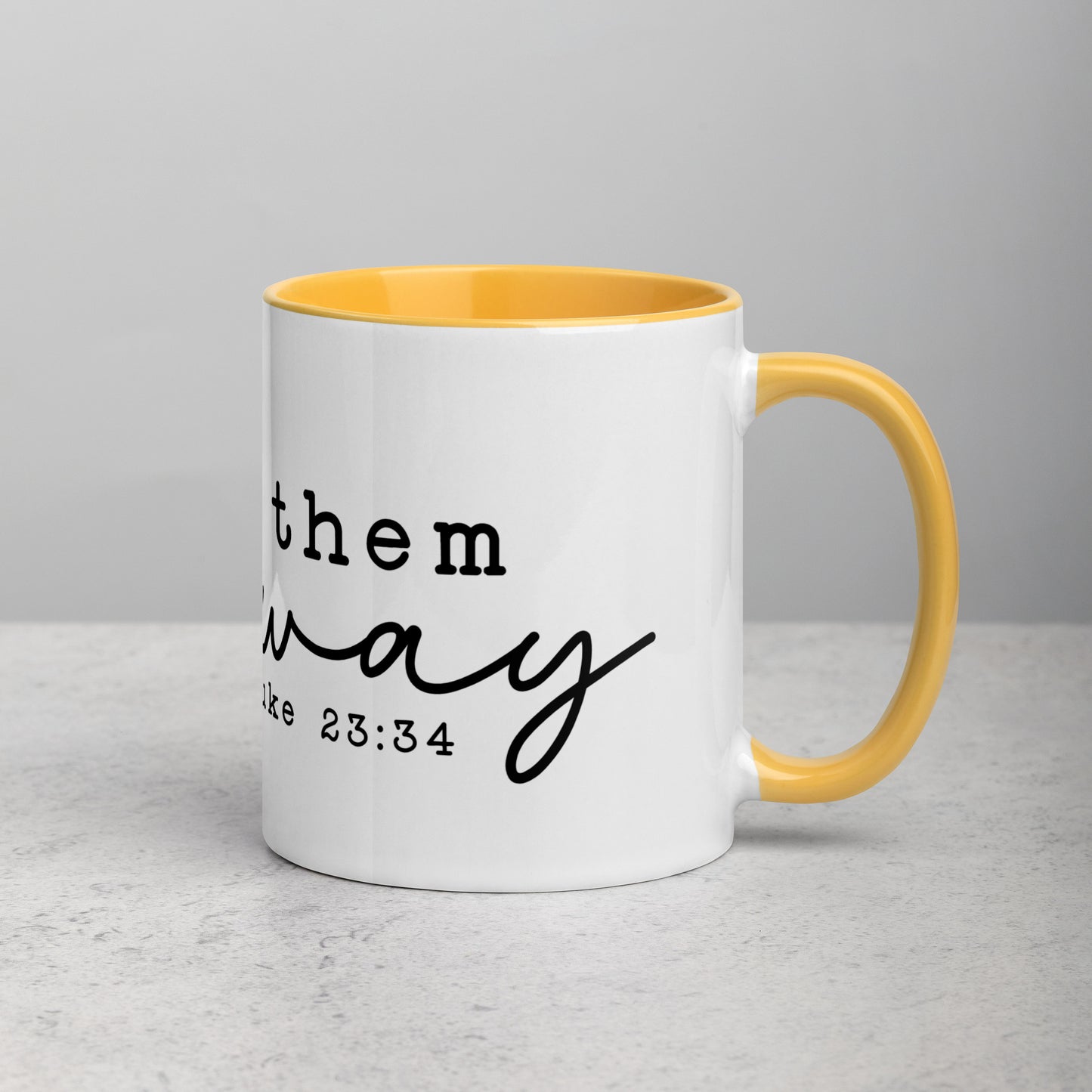 Love Them Anyway Mug with Color Inside