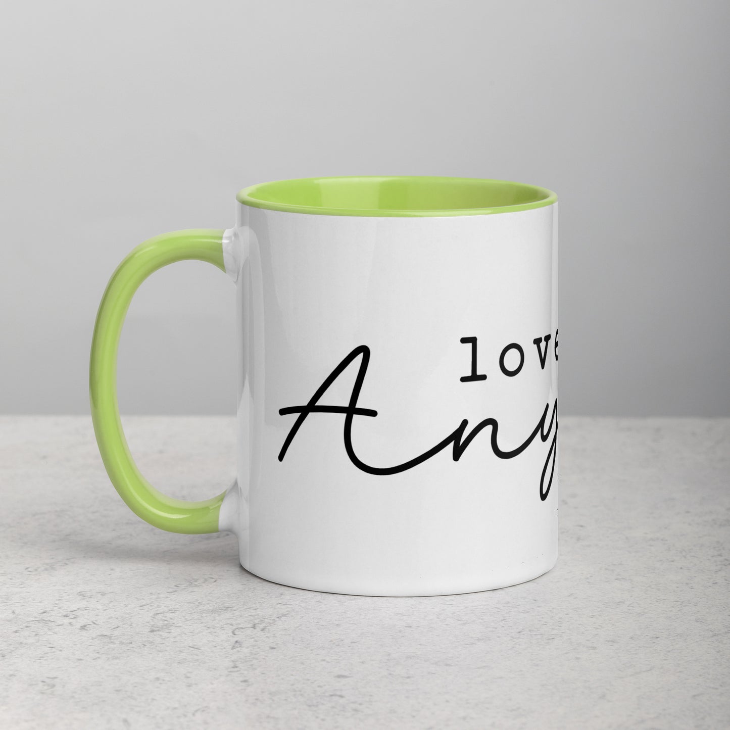 Love Them Anyway Mug with Color Inside