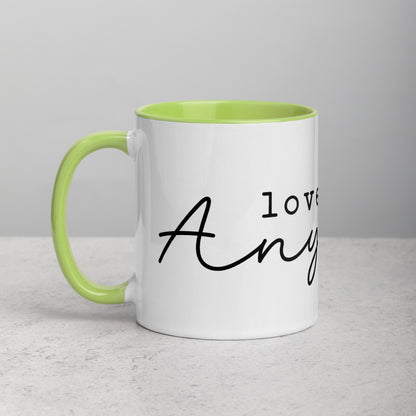 Love Them Anyway Mug with Color Inside