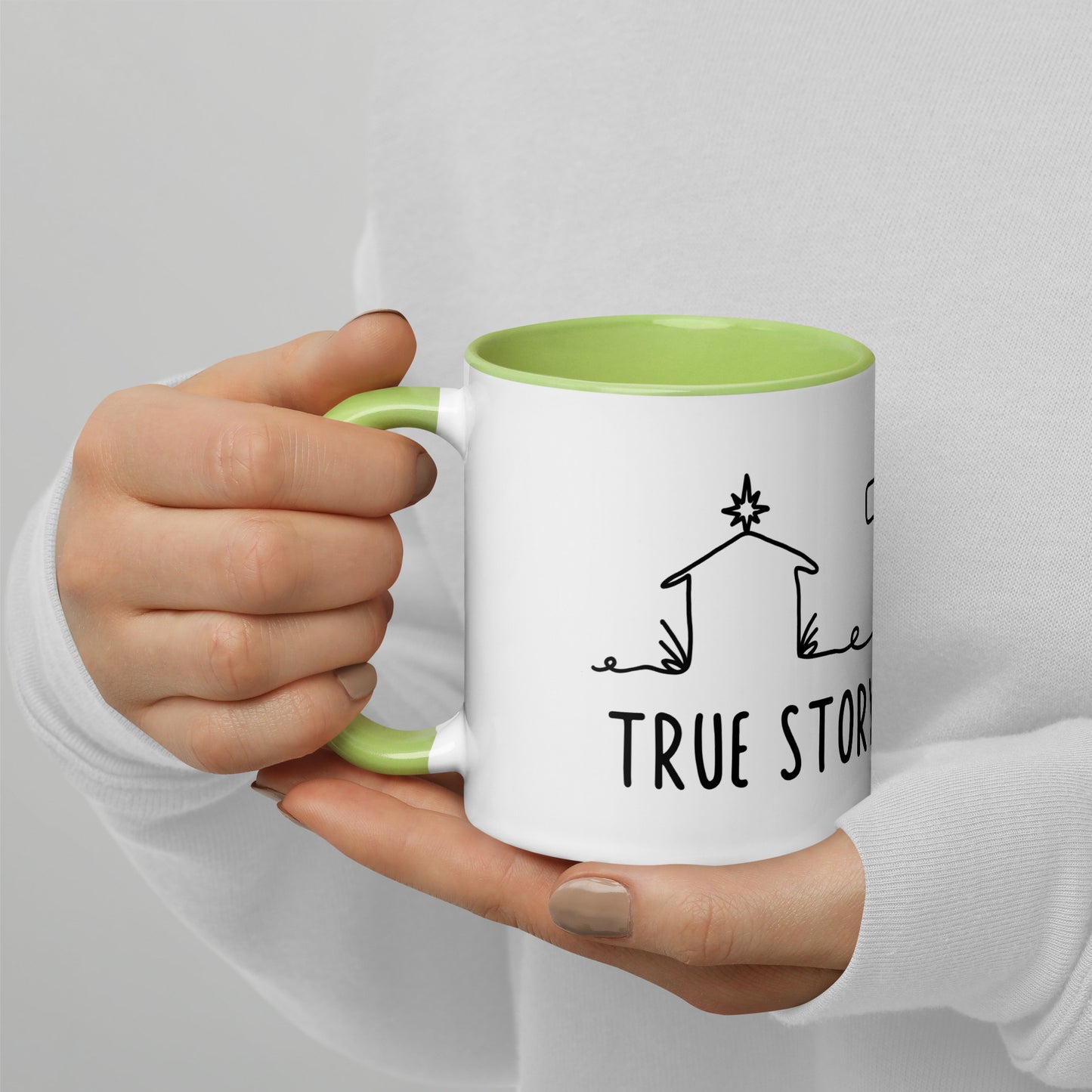 This is a True Story Mug with Color Inside