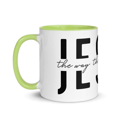 Jesus the Way the Truth the Life Mug with Color Inside