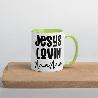 Jesus Lovin' Mama Mug with Color Inside (Multiple Sizes Available)