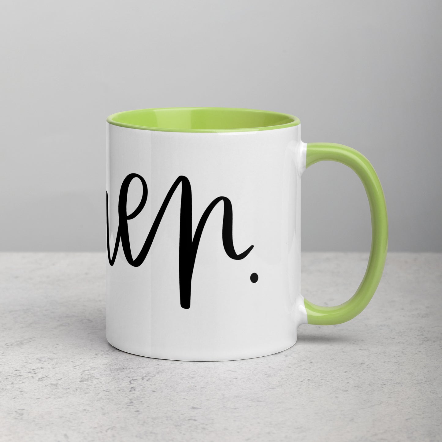 Amen Mug with Color Inside