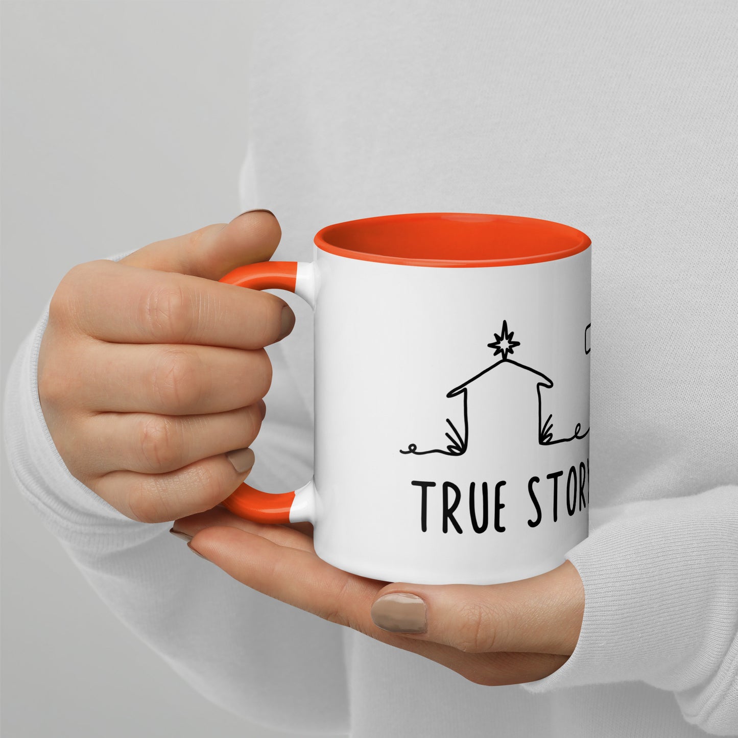 This is a True Story Mug with Color Inside