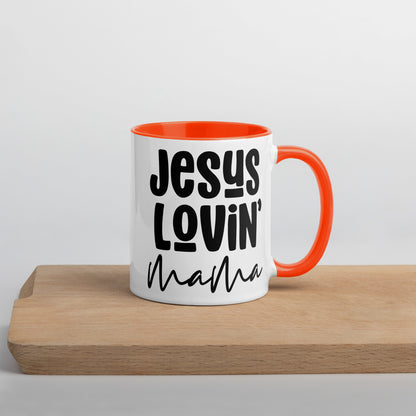 Jesus Lovin' Mama Mug with Color Inside (Multiple Sizes Available)