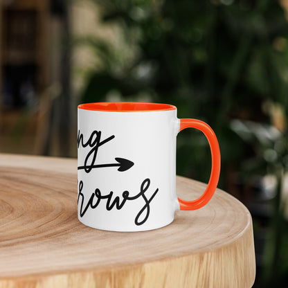 Raising Arrows Mug with Color Inside (Multiple Sizes & Colors Available)