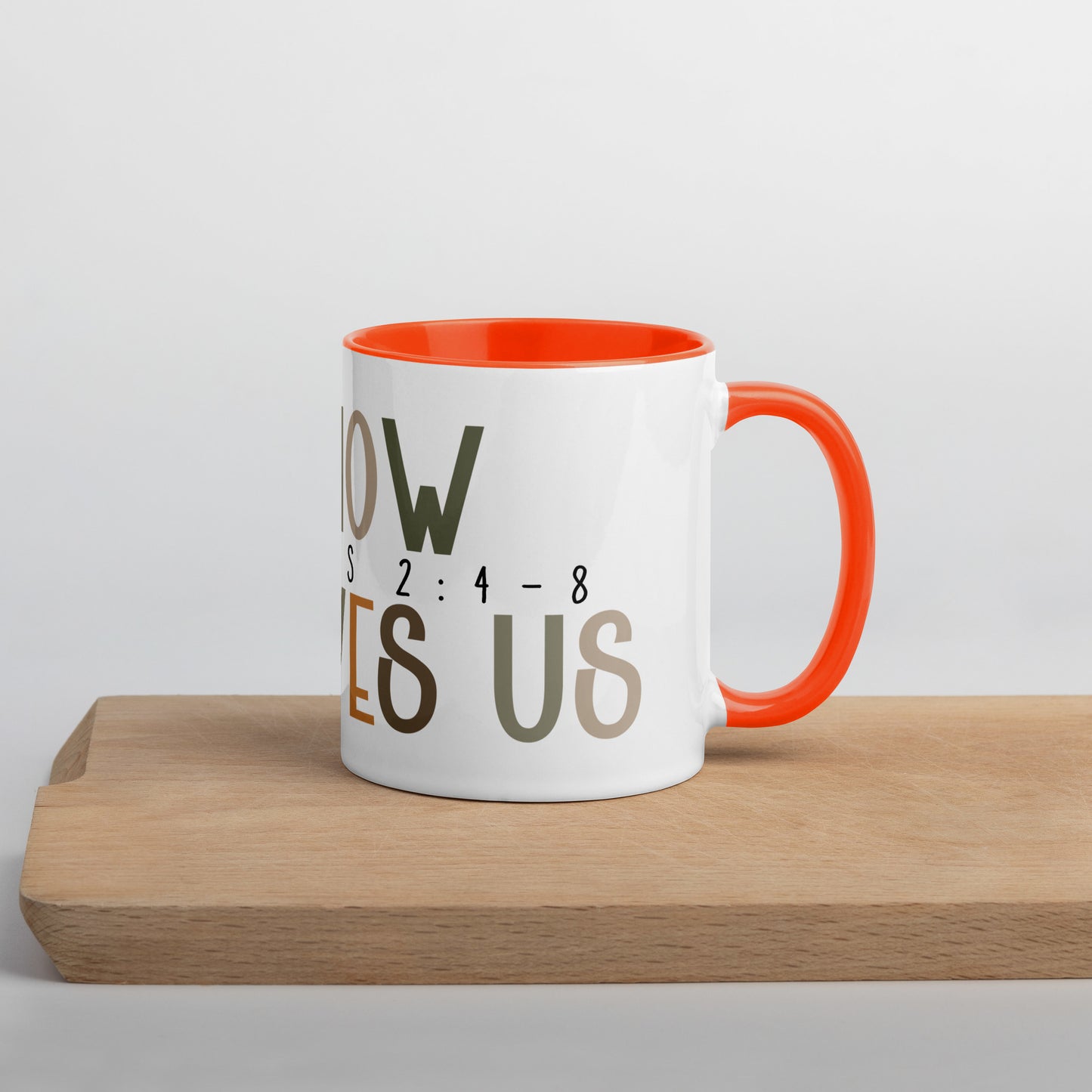 Oh How He Loves Us Mug with Color Inside