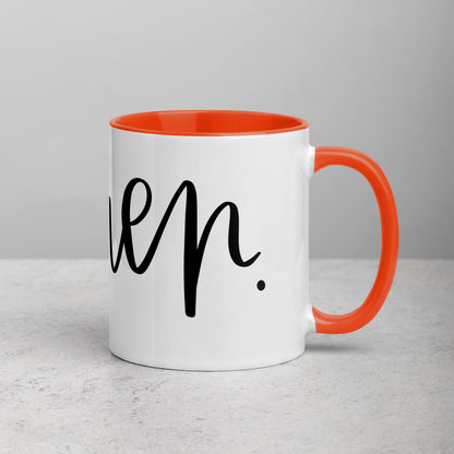 Amen Mug with Color Inside