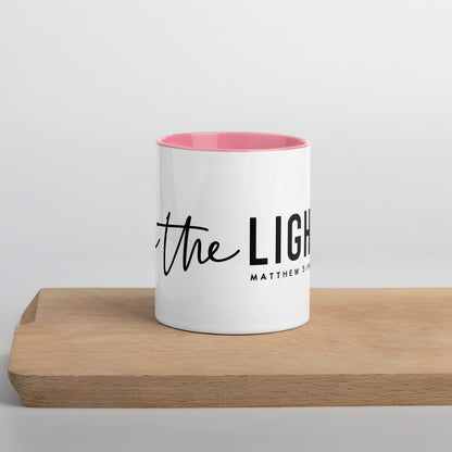 Be the Light Matthew 5:14 Contrast Color Mug (Many Colors Available)