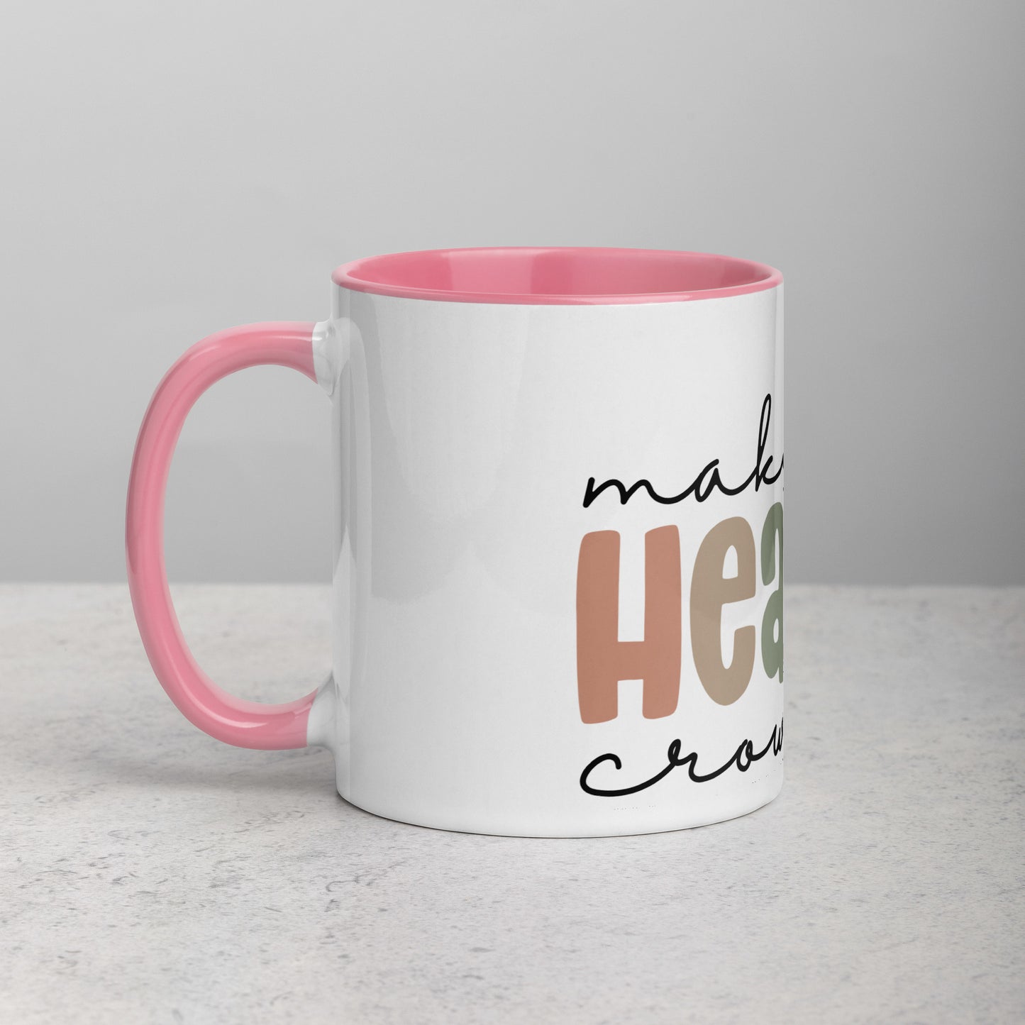 Make Heaven Crowded Mug with Color Inside (Multiple Sizes Available)