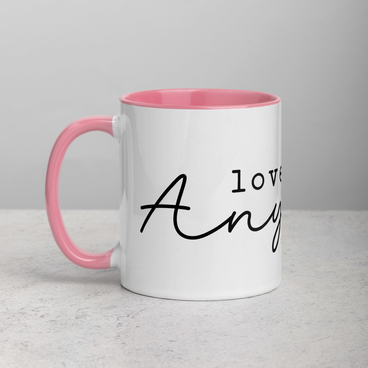 Love Them Anyway Mug with Color Inside