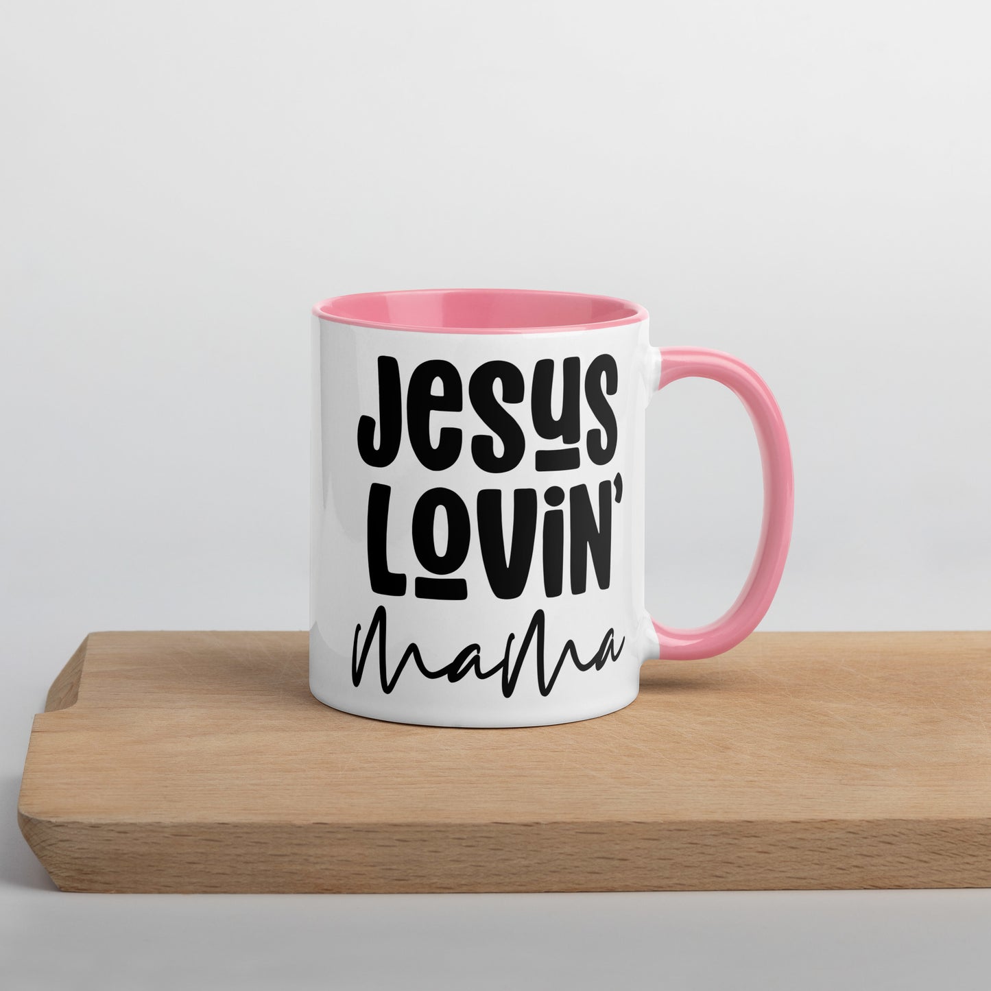 Jesus Lovin' Mama Mug with Color Inside (Multiple Sizes Available)