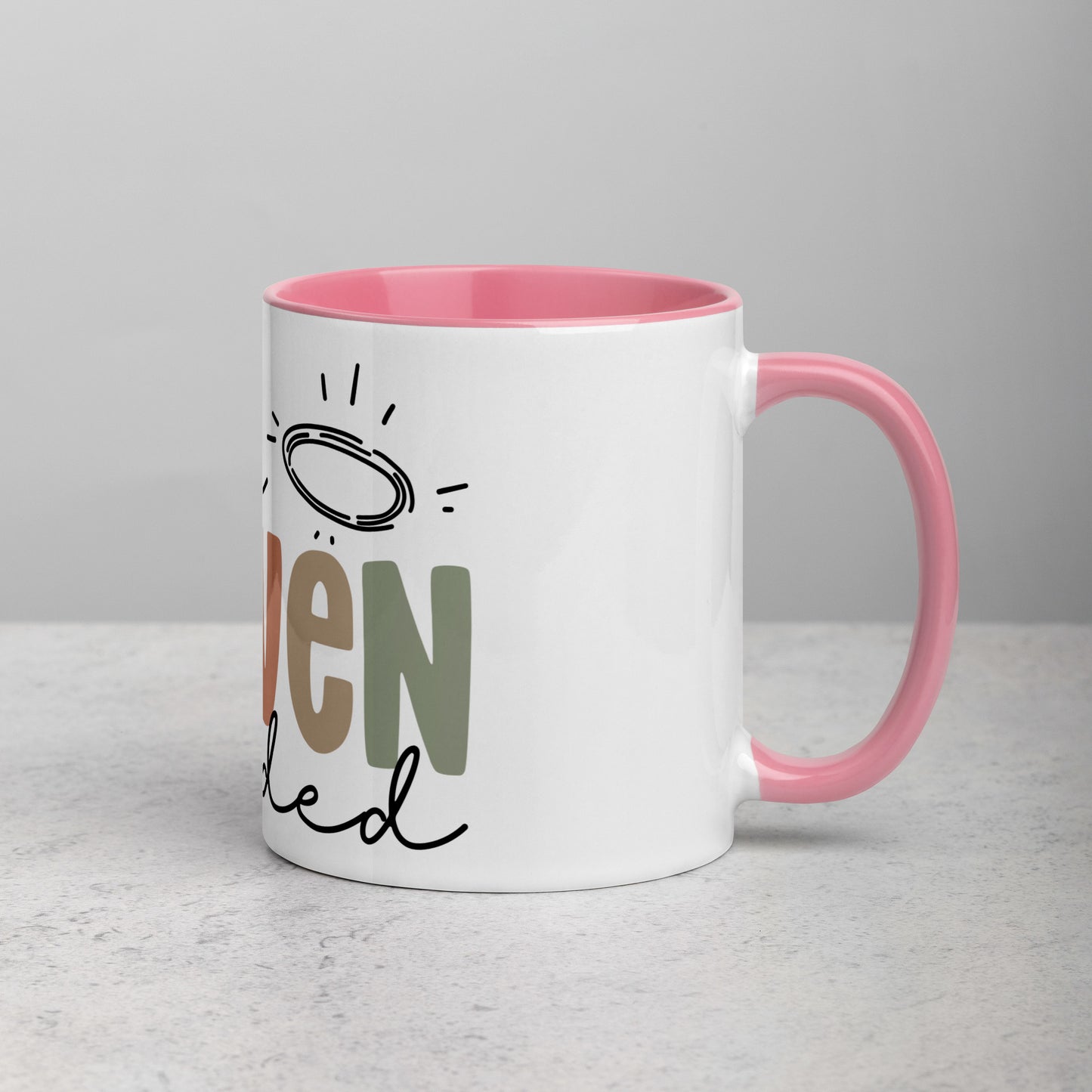 Make Heaven Crowded Mug with Color Inside (Multiple Sizes Available)