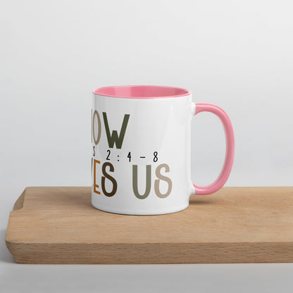 Oh How He Loves Us Mug with Color Inside