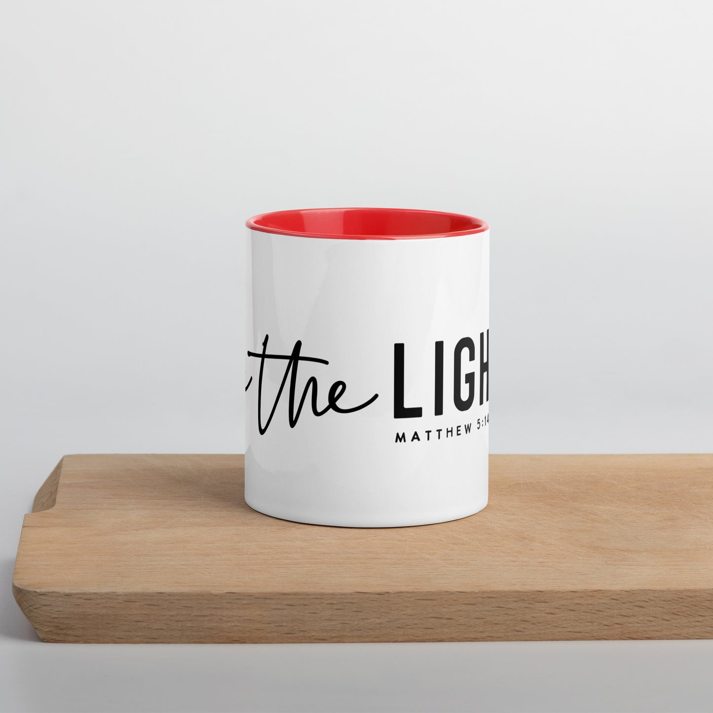 Be the Light Matthew 5:14 Contrast Color Mug (Many Colors Available)