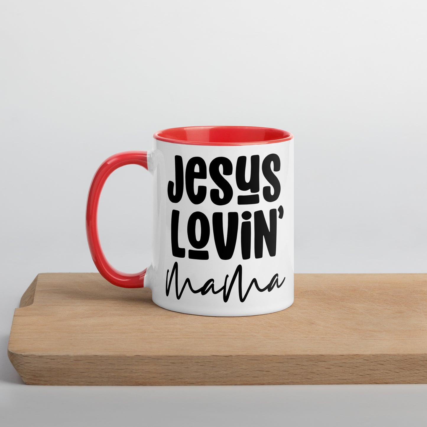 Jesus Lovin' Mama Mug with Color Inside (Multiple Sizes Available)