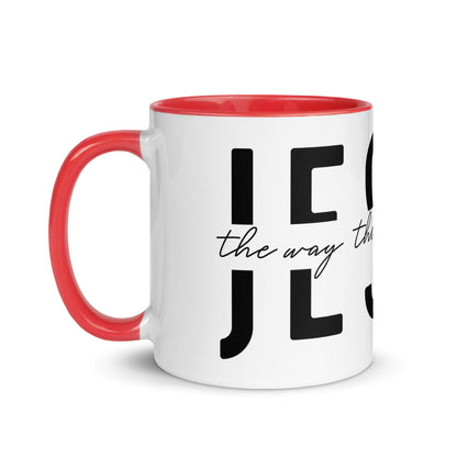 Jesus the Way the Truth the Life Mug with Color Inside