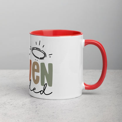 Make Heaven Crowded Mug with Color Inside (Multiple Sizes Available)