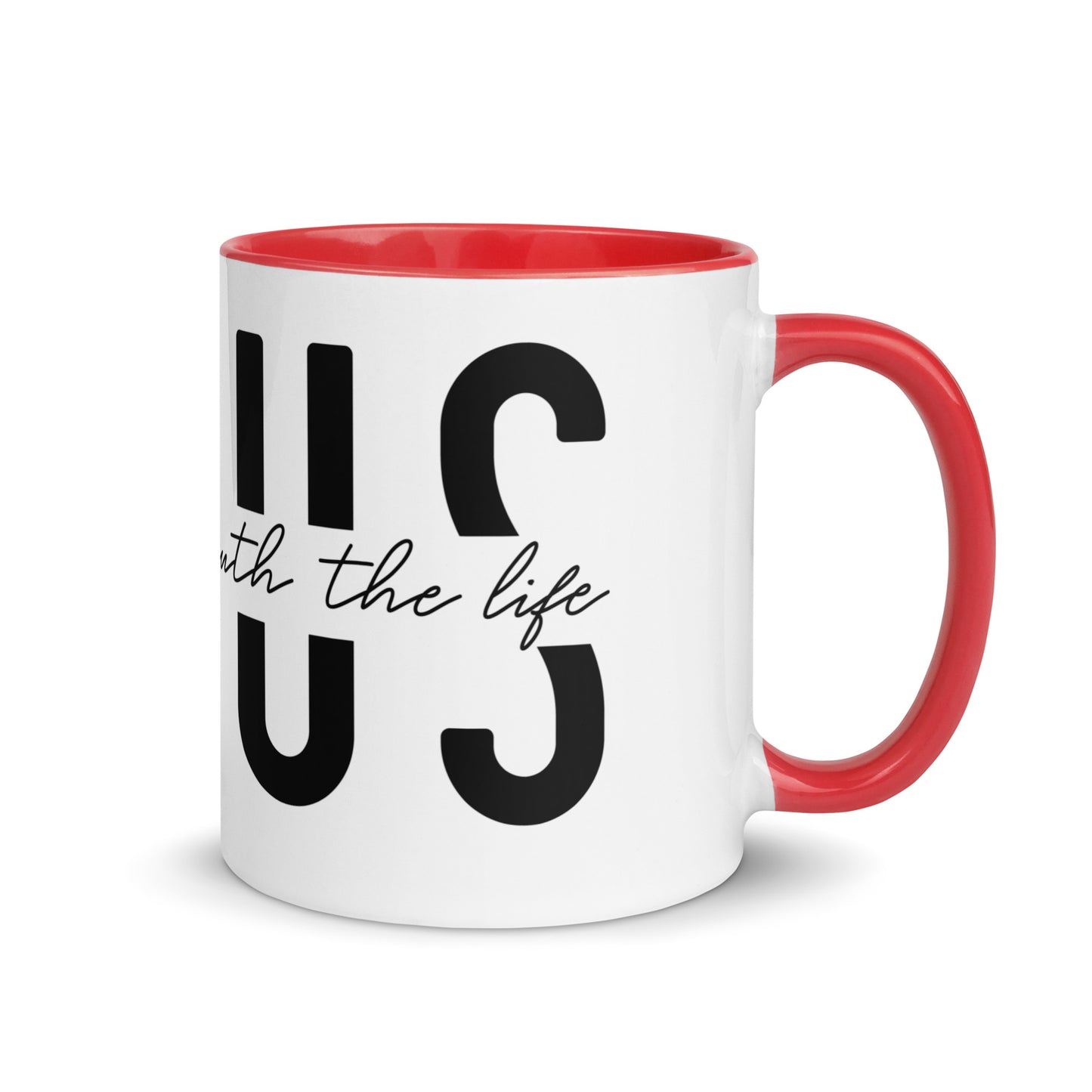 Jesus the Way the Truth the Life Mug with Color Inside