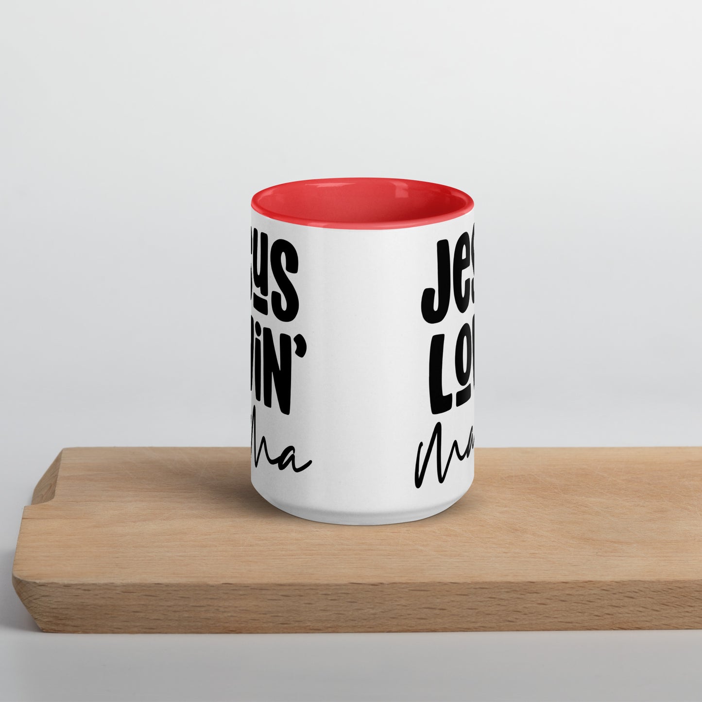 Jesus Lovin' Mama Mug with Color Inside (Multiple Sizes Available)