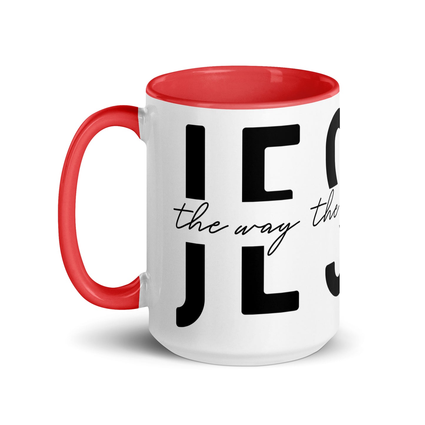 Jesus the Way the Truth the Life Mug with Color Inside