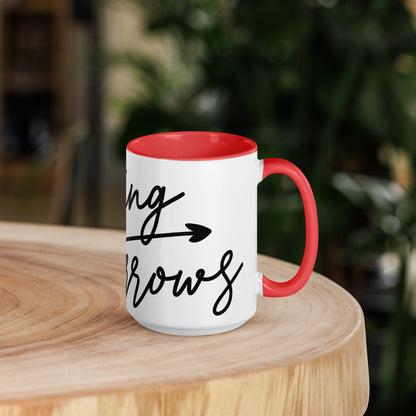 Raising Arrows Mug with Color Inside (Multiple Sizes & Colors Available)