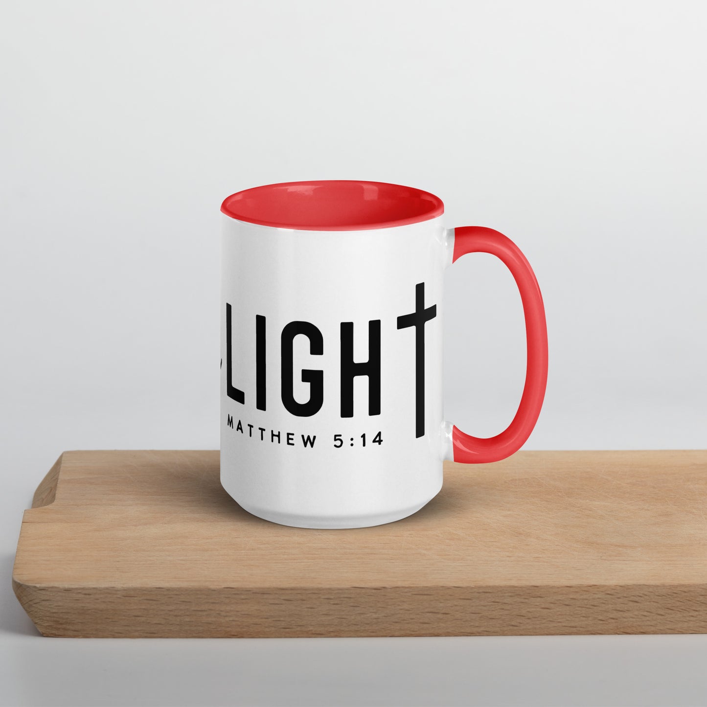 Be the Light Matthew 5:14 Contrast Color Mug (Many Colors Available)