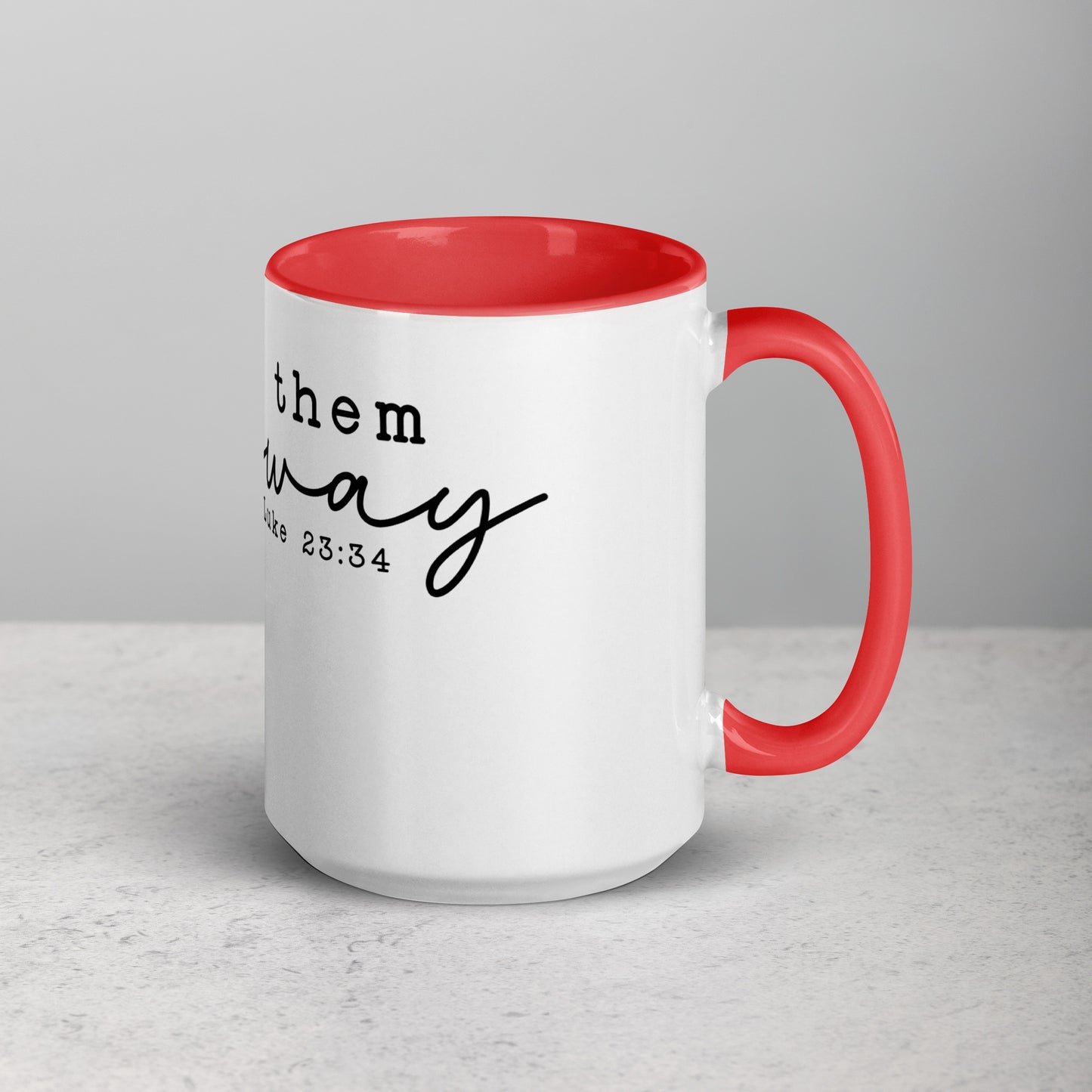 Love Them Anyway Mug with Color Inside