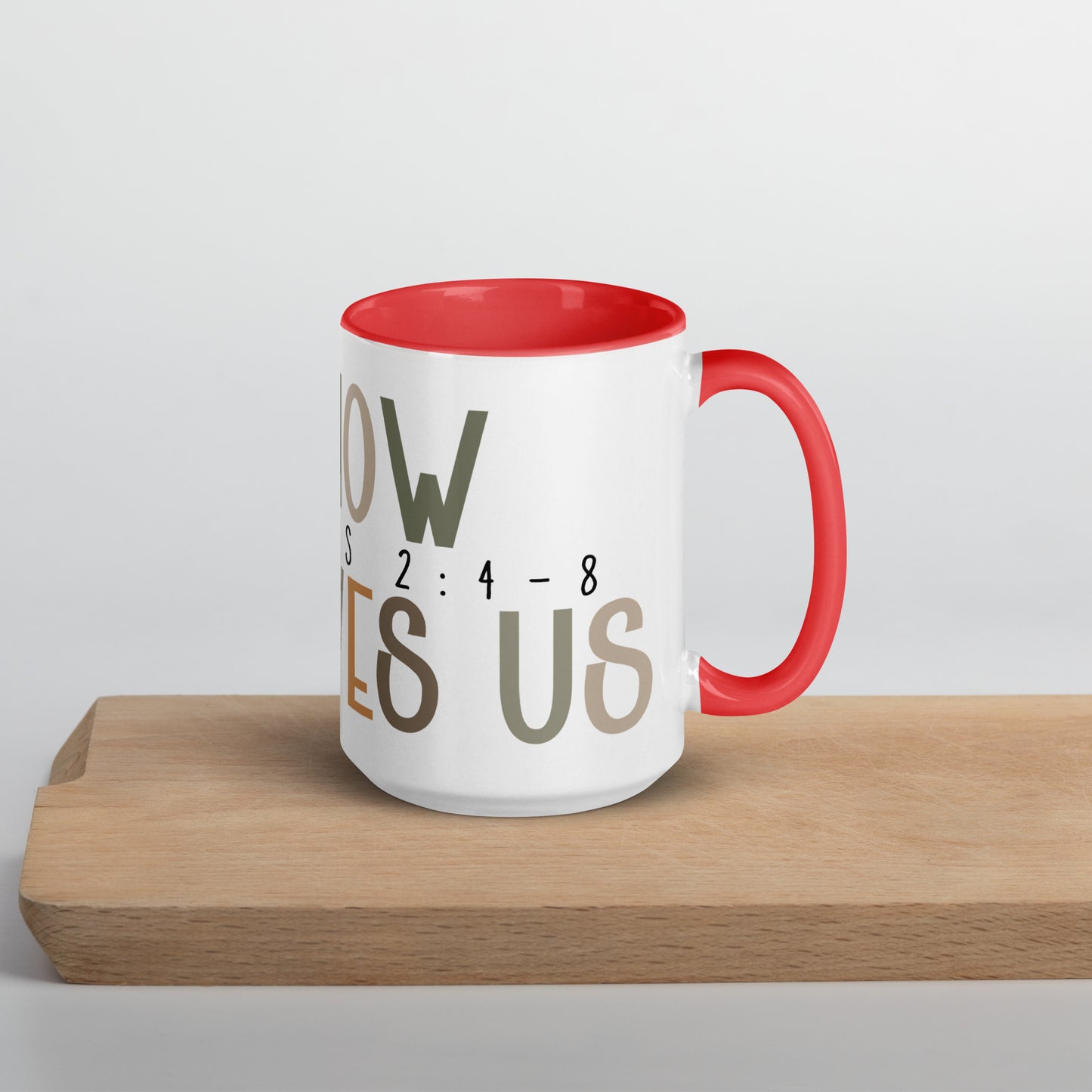 Oh How He Loves Us Mug with Color Inside