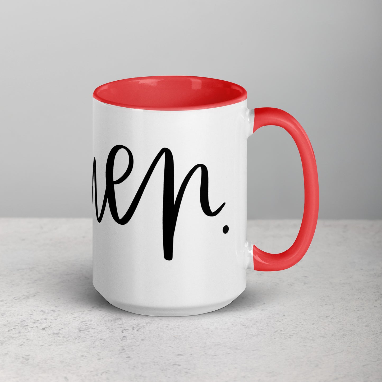 Amen Mug with Color Inside