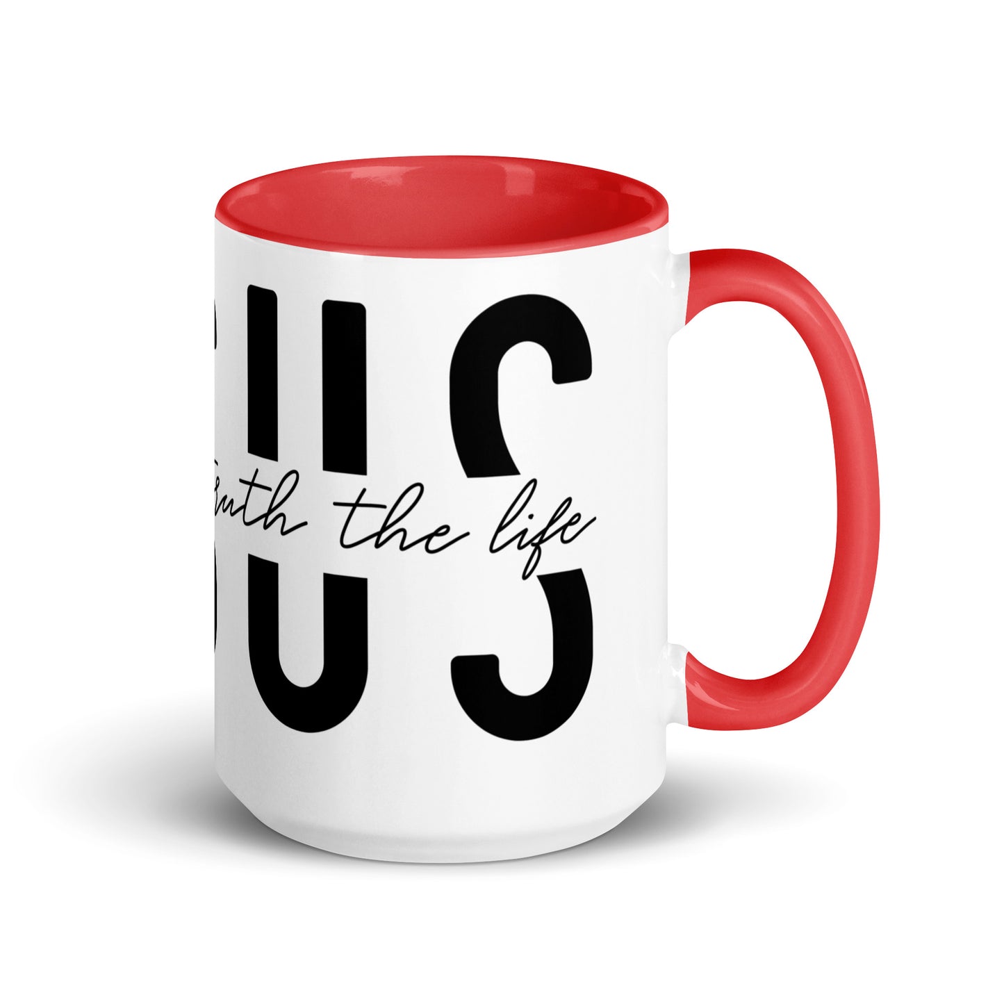 Jesus the Way the Truth the Life Mug with Color Inside