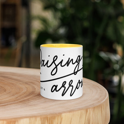 Raising Arrows Mug with Color Inside (Multiple Sizes & Colors Available)