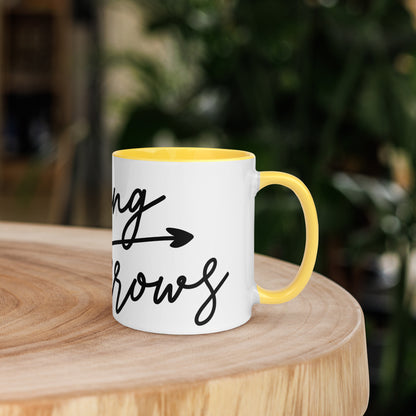 Raising Arrows Mug with Color Inside (Multiple Sizes & Colors Available)