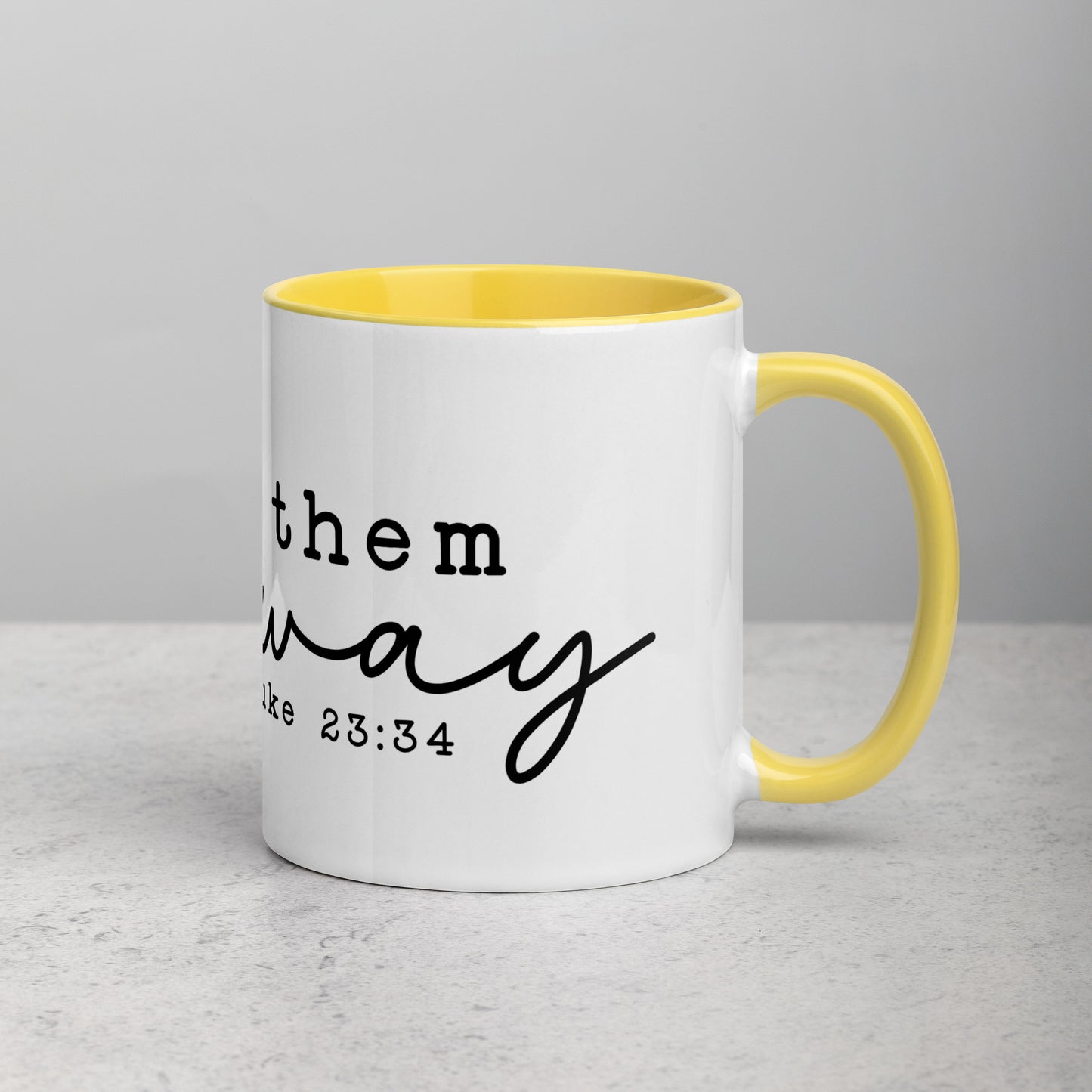 Love Them Anyway Mug with Color Inside