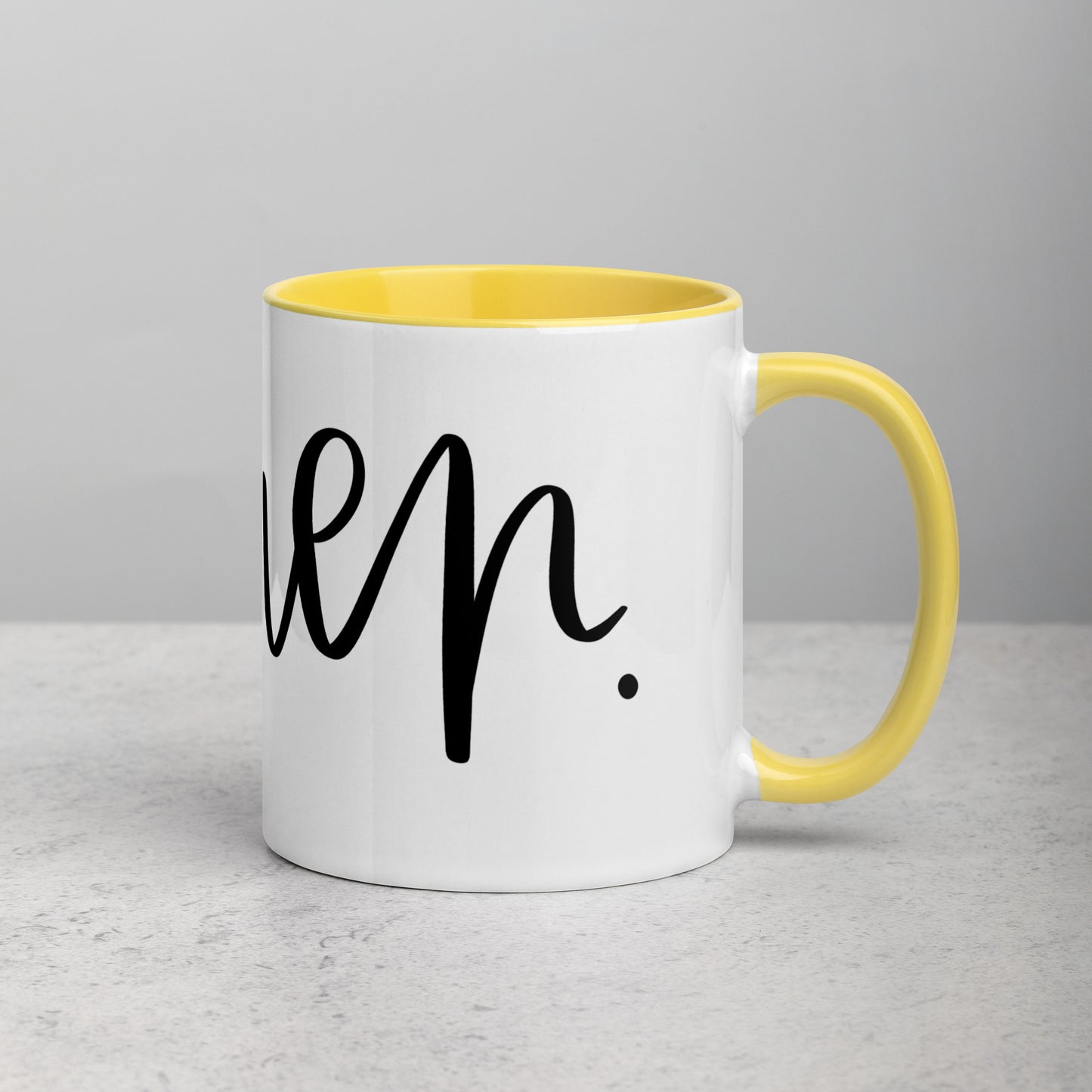 Amen Mug with Color Inside