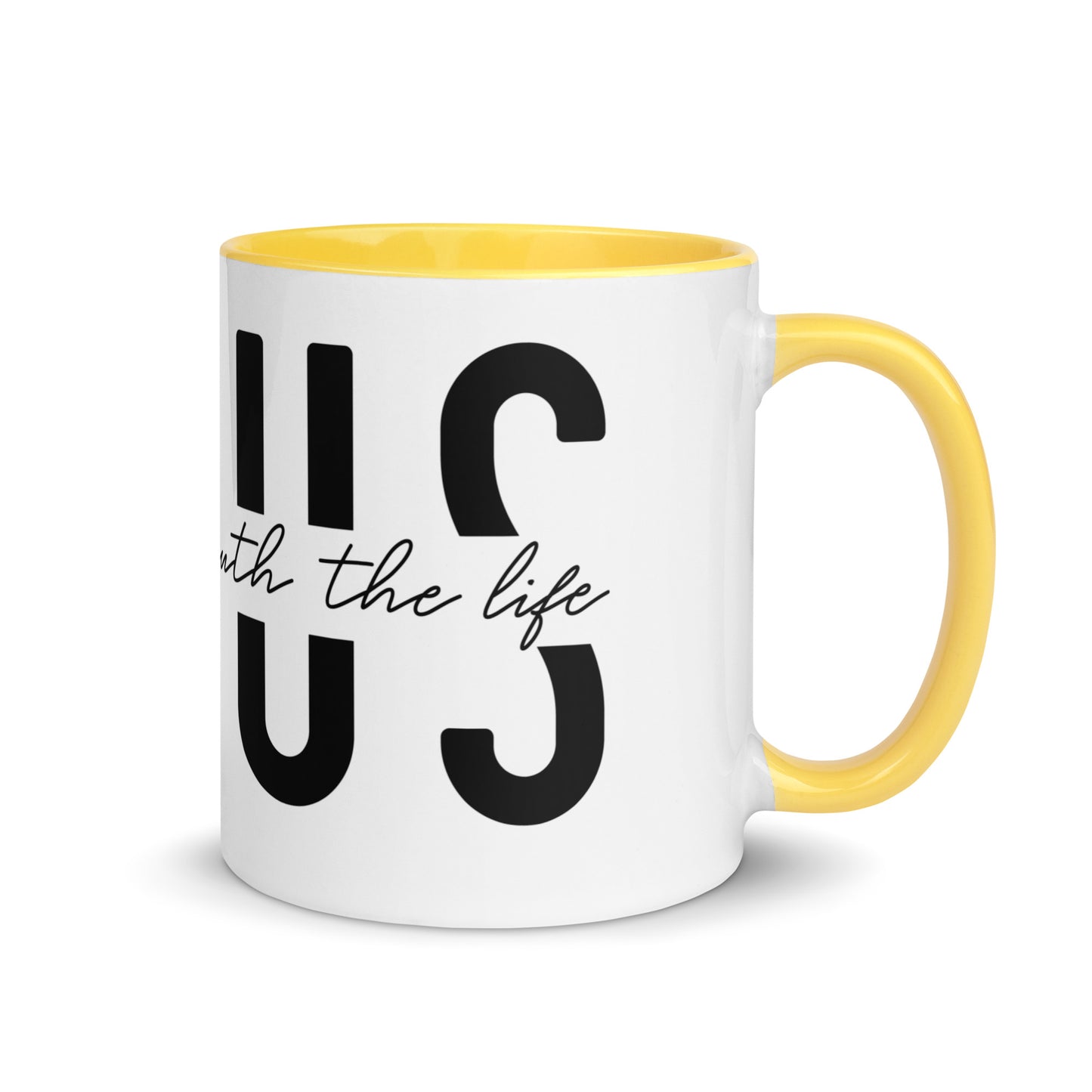 Jesus the Way the Truth the Life Mug with Color Inside