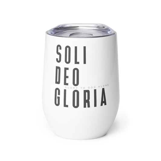 Soli Deo Gloria Wine tumbler