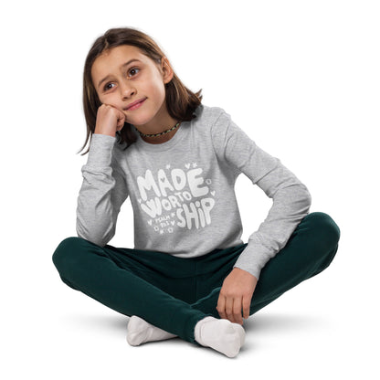 Made to Worship (W) Youth Long Sleeve Tee