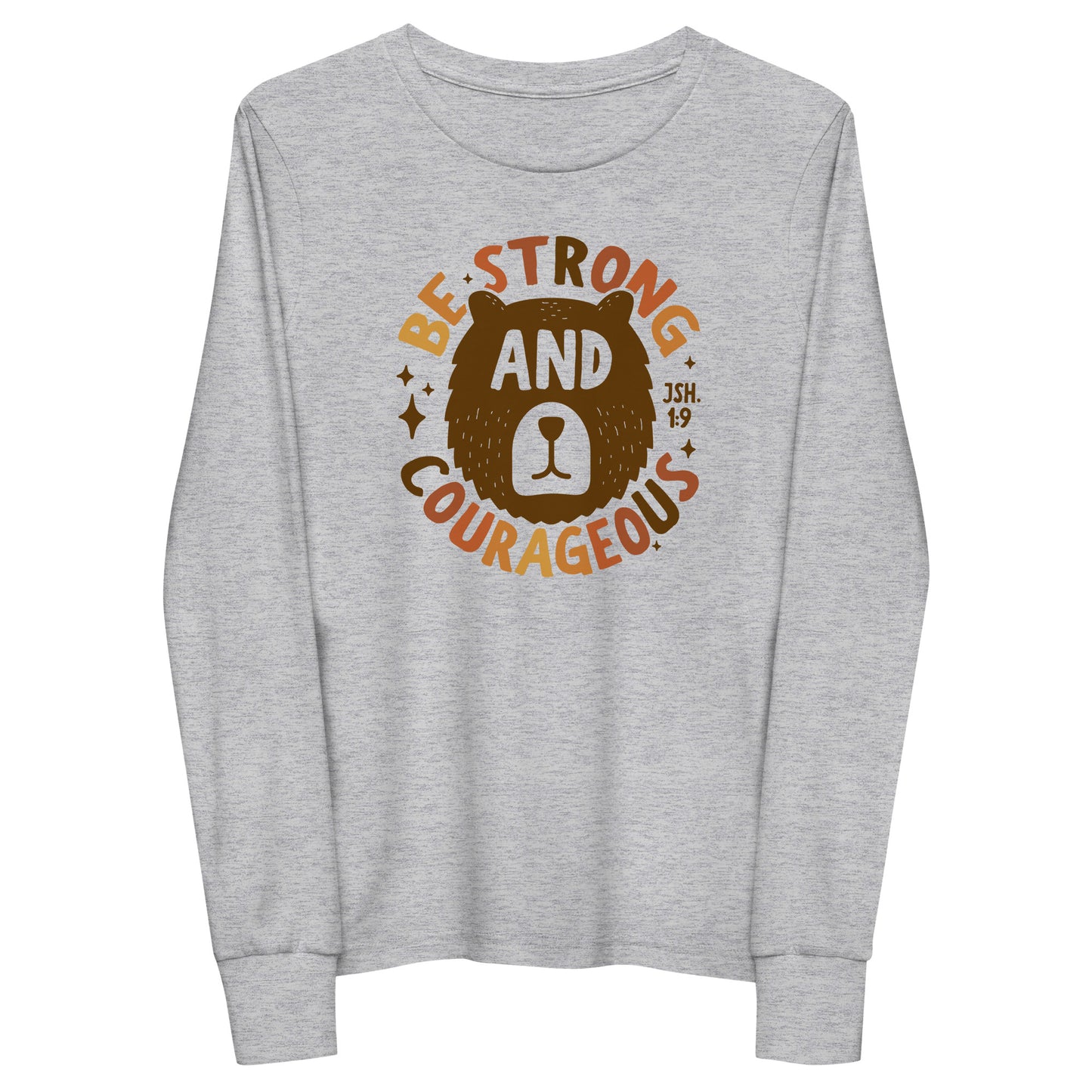 Be Strong and Courageous (Color) Youth Long Sleeve Tee