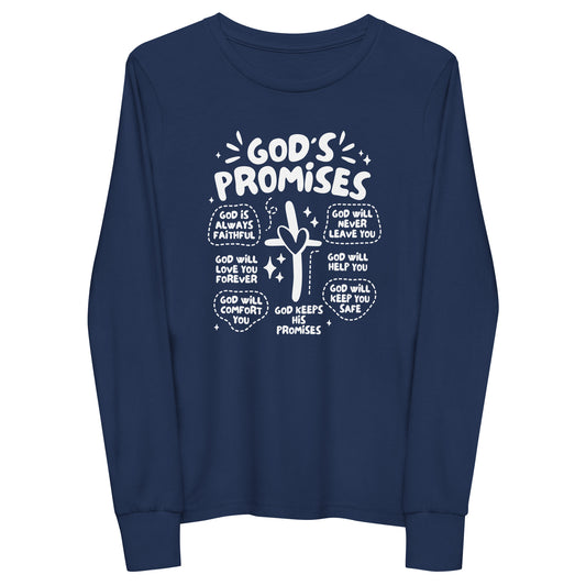 God's Promises (W) Youth Long Sleeve Tee